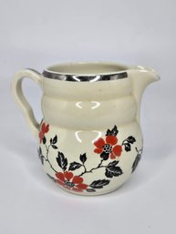 Halls Superior Quality Kitchenware Red Poppy Creamer 4