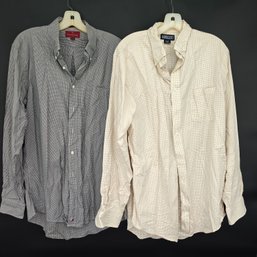Nordstrom And Lands End Size Large Button Down Shrlts