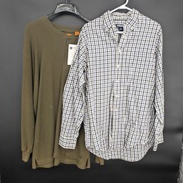 Men's Size Large Tall Long Sleeve Shirts