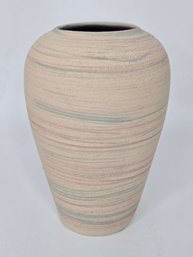 Vintage Striped Pastel Matte Vase