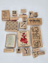 Rubber Stamp Collection 20 Stamps