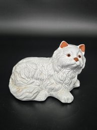 White Cermaic Glazed Kitty