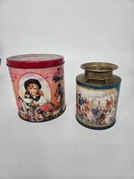 Lot Of Two Vintage Shortbread Tins