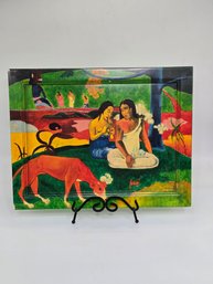 Made In Mexico Lacquered Wall Hanging Reproduction Of 'The Red Dog'