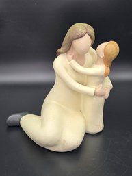 Mother And Daughter Ceramic Figurine