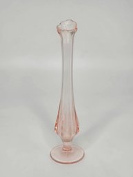 Vintage Pink Depression Glass Bud Vase