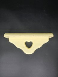 Handmade Wooden Wall Shelf With A Heart