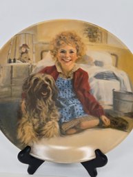 Annie And Sandy From The Annie Collector's Plate Series, Released In 1982 By The Edwin M. Knowles China