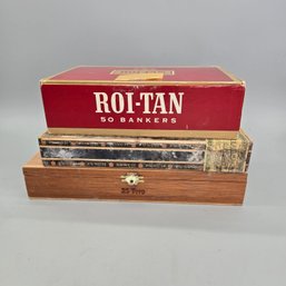 Three Cigar Boxes