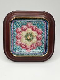 Bradford Exchange 'Always My Daughter' By Mary Ann Lasher Quilting Collector Plate W/ Wood Frame