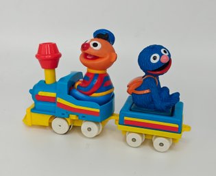 Vintage TYCO Sesame Street Train Toy W/ Ernie And Grover