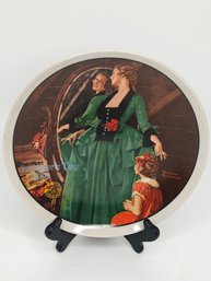 1984 Mother's Day Series Knowles 'Grandma's Courting Dress' Collector Plate By Norman Rockwell