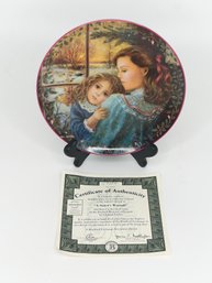 A Sister's Warmth Collector Plate By Chantal Poulin The Bradford Exchange Kindred Moments