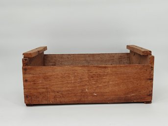 Vintage Rectangular Wooden Fruit Crate