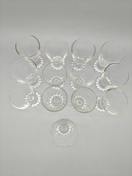Lot Of 13 Anchor Hocking Berwick Boopie Pattern Water Glasses