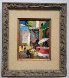 Original Impressionist Oil Painting Of Street Scene