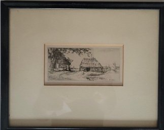 Sion Longley Wenban (1848-1897) Vintage Landscape Etching