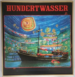 Vintage Print Poster Titled Regentag (Rainy Day / Jour De Pluie)iedens By Freich Hundertwasse