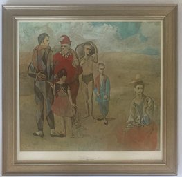 Print Of Picassos Painting Titled Family Of Saltimbanques