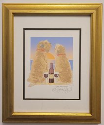 Sarah England Pencil Signed Print Titled Cape May Sunset