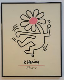 Print By Keith Haring Titled 'Dancing Flower'