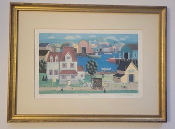 Pencil Signed Limited Edition (131/450) Lithograph Titled 'Harbor Road' By Steven Klein