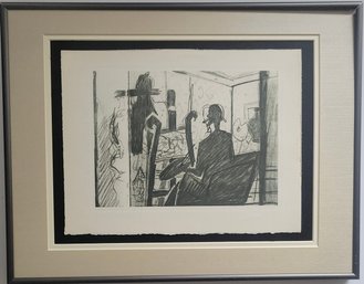 A Heliogravure Print Titled 'L'atelier Du Peintre' (The Painter's Studio) By Georges Braque