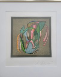 Limited Edition Color Lithograph By Mihail Chemiakin Titled 'head In The Evening'