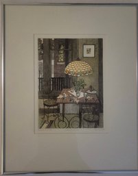 Pencil Signed Limited Edition Color Etching By Jan Hunt Titled ' Late December'