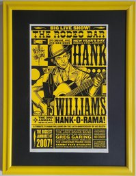 2007 'Hank-O-Rama!' Hank Williams Tribute Poster - The Rodeo Bar, NYC
