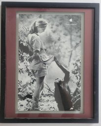 Black And White Poster Print From Apple's Think Different Campaign Featuring Jane Goodall