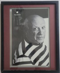 Black And White Poster Print From Apple's Think Different Campaign Featuring Pablo Picasso