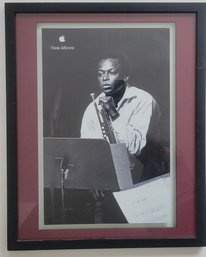Black And White Poster Print From Apple's Think Different Campaign Featuring Miles Davis