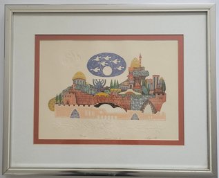 Limited Edition Print Titled 'Jerusalem Gate II'by Amram Ebgi