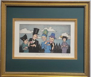 Limited Edition Lithograph Titled 'Loitering With Intent' By Mychael Barratt