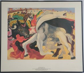 Lithograph Of  'Corrida, La Mort Du Torero' (Bullfight: Death Of The Toreador) Originally Created By Picasso