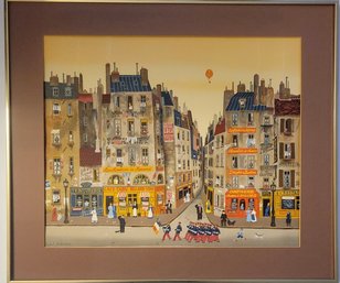 Lithograph Titled 'Parade' By Michel Delacroix