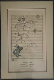 Lithograph Concert Poster Titled 'Christmas At Carnegie With Alexander Schneider'  By Steinberg