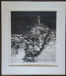 Pencil Signed Limited Edition Etching By Francoise Bricaut Titled 'Du Cote Du Midi
