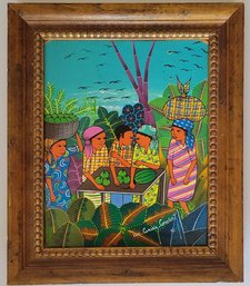 Haitian Folk Art Which Depicts Daily Life