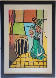 This Vibrant Oil Pastel Still Life Painting By Bashir Baraki