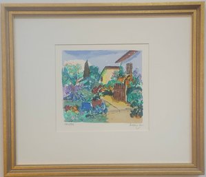 Artist Proof Serigraph Of Landscape With Embossed Logy By Heddy Kun
