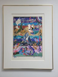A Serigraph Titled 'The Song Of Songs' By Moroccan-Israeli Artist Raphael Abecassis