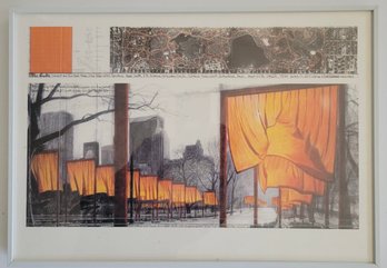 Print Titled  The Gates, Project For Central Park NYC'