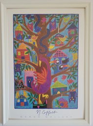Framed Print  Titled 'Folk Art' By Nancy Coffelt