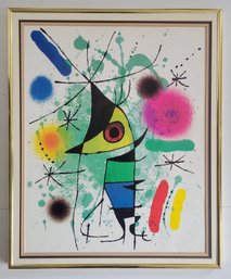 Lithograph Titled The Singing Fish (Le Chanteur) By Joan Miro