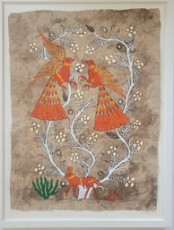 Mexican Folk Art Handcrafted  On Fibrous Paper