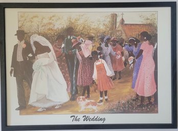 Vintage Poster Print Titled 'The Wedding'