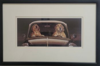 Limited Edition Print Titled 'Dogs Night Out' By Patricia Buckley Gotwols'