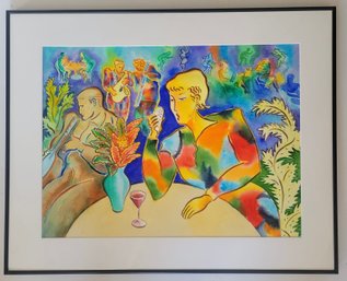 Colorful Water Color On Paper By Ross Martin Fink